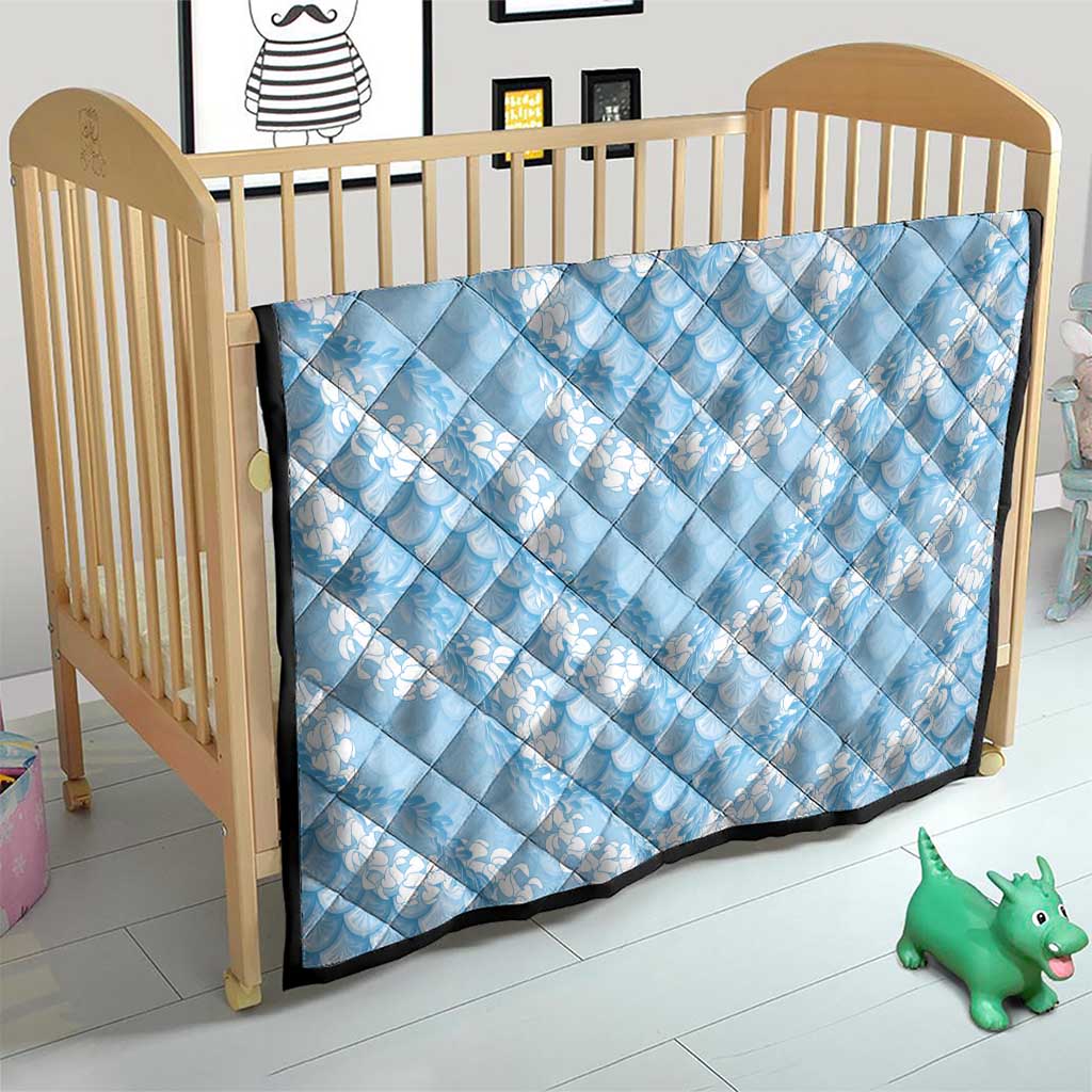 Baby Blue Mermaid Puakenikeni Maile Lei Quilt LT01 - Polynesian Pride