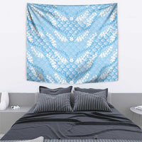 Baby Blue Mermaid Puakenikeni Maile Lei Tapestry LT01 - Polynesian Pride
