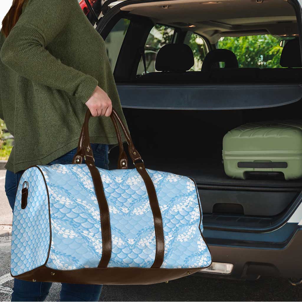 Baby Blue Mermaid Puakenikeni Maile Lei Travel Bag LT01 - Polynesian Pride
