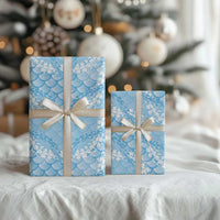 Baby Blue Mermaid Puakenikeni Maile Lei Wrapping Paper LT01 - Polynesian Pride