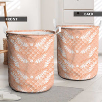 Apricot Mermaid Puakenikeni Maile Lei Laundry Basket LT01 - Polynesian Pride