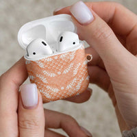 Apricot Mermaid Puakenikeni Maile Lei AirPods Case LT01 - Polynesian Pride