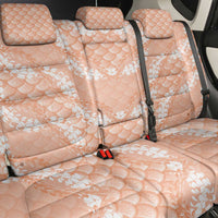Apricot Mermaid Puakenikeni Maile Lei Back Car Seat Cover LT01 - Polynesian Pride