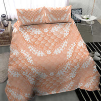 Apricot Mermaid Puakenikeni Maile Lei Bedding Set LT01 - Polynesian Pride