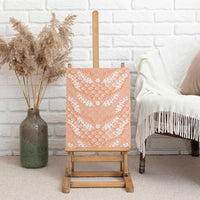 Apricot Mermaid Puakenikeni Maile Lei Canvas Wall Art