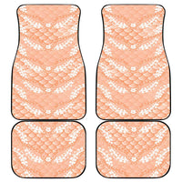 Apricot Mermaid Puakenikeni Maile Lei Car Mats LT01 - Polynesian Pride