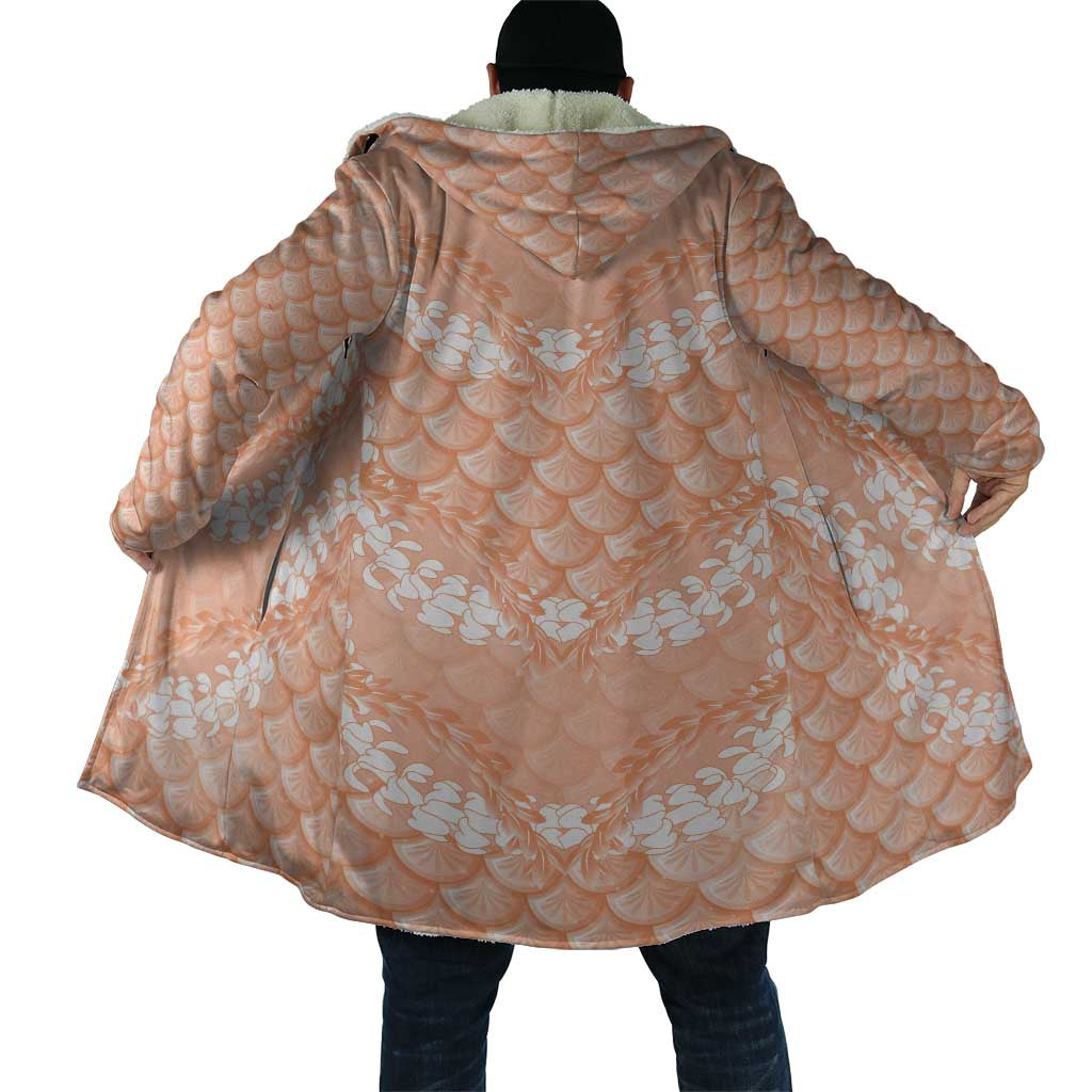 Apricot Mermaid Puakenikeni Maile Lei Cloak LT01 - Polynesian Pride
