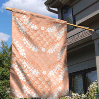 Apricot Mermaid Puakenikeni Maile Lei Garden Flag LT01 - Polynesian Pride