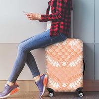 Apricot Mermaid Puakenikeni Maile Lei Luggage Cover LT01 - Polynesian Pride