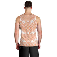Apricot Mermaid Puakenikeni Maile Lei Men Tank Top LT01 - Polynesian Pride