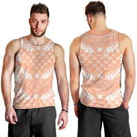 Apricot Mermaid Puakenikeni Maile Lei Men Tank Top LT01 - Polynesian Pride