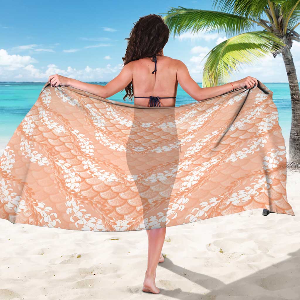 Apricot Mermaid Puakenikeni Maile Lei Sarong LT01 - Polynesian Pride