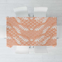 Apricot Mermaid Puakenikeni Maile Lei Tablecloth LT01 Apricot - Polynesian Pride