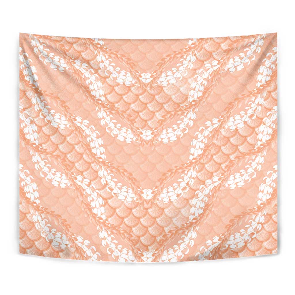 Apricot Mermaid Puakenikeni Maile Lei Tapestry LT01 - Polynesian Pride