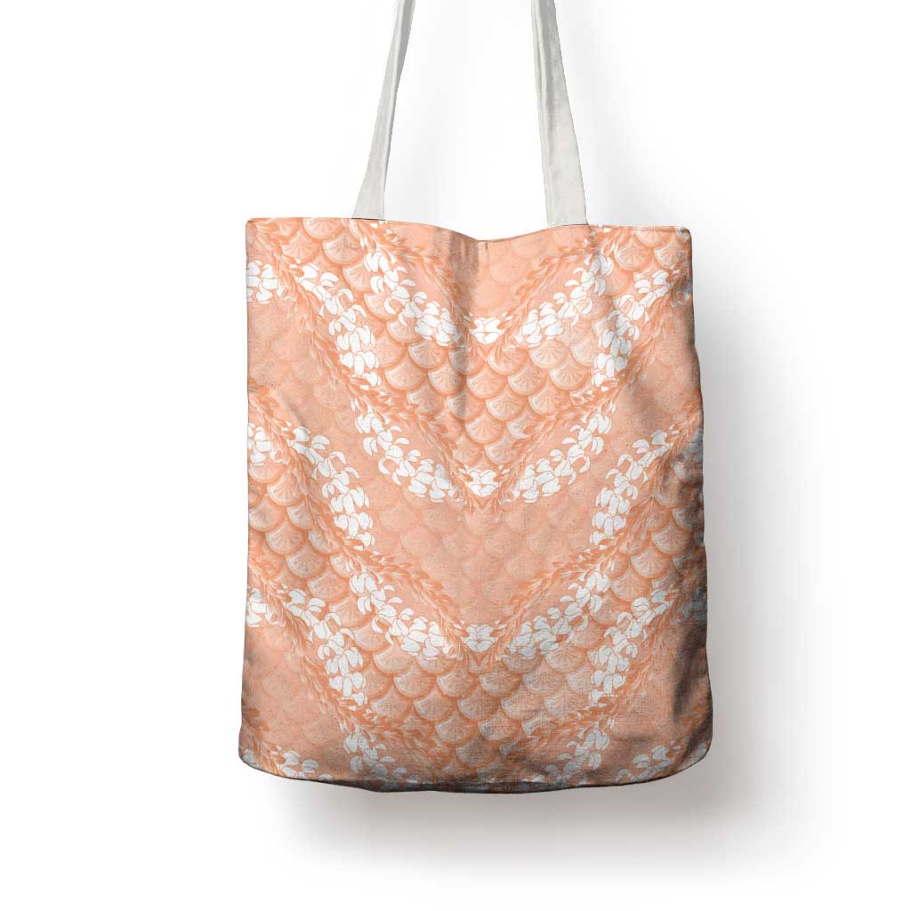 Apricot Mermaid Puakenikeni Maile Lei Tote Bag LT01 - Polynesian Pride