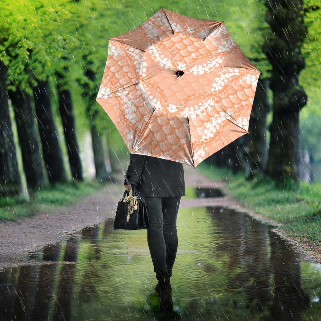 Apricot Mermaid Puakenikeni Maile Lei Umbrella LT01 - Polynesian Pride