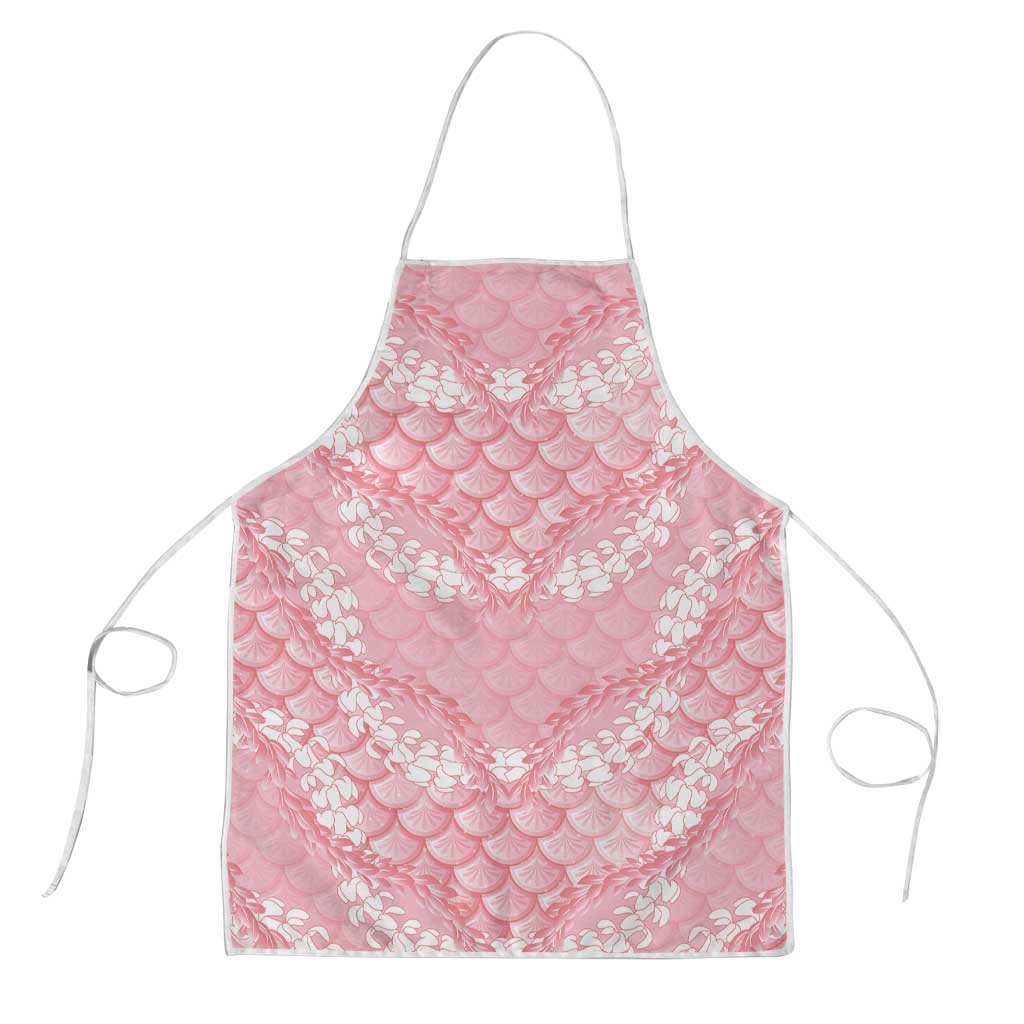 Soft Pink Mermaid Puakenikeni Maile Lei Apron