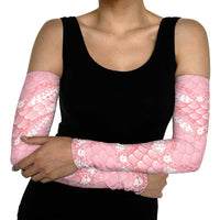 Soft Pink Mermaid Puakenikeni Maile Lei Arm Sleeves LT01 - Polynesian Pride