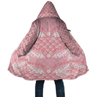 Soft Pink Mermaid Puakenikeni Maile Lei Cloak LT01 Unisex Pink - Polynesian Pride
