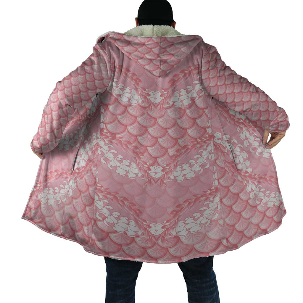 Soft Pink Mermaid Puakenikeni Maile Lei Cloak LT01 - Polynesian Pride