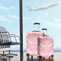 Soft Pink Mermaid Puakenikeni Maile Lei Luggage Cover LT01 - Polynesian Pride