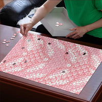Soft Pink Mermaid Puakenikeni Maile Lei Puzzle