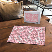 Soft Pink Mermaid Puakenikeni Maile Lei Puzzle