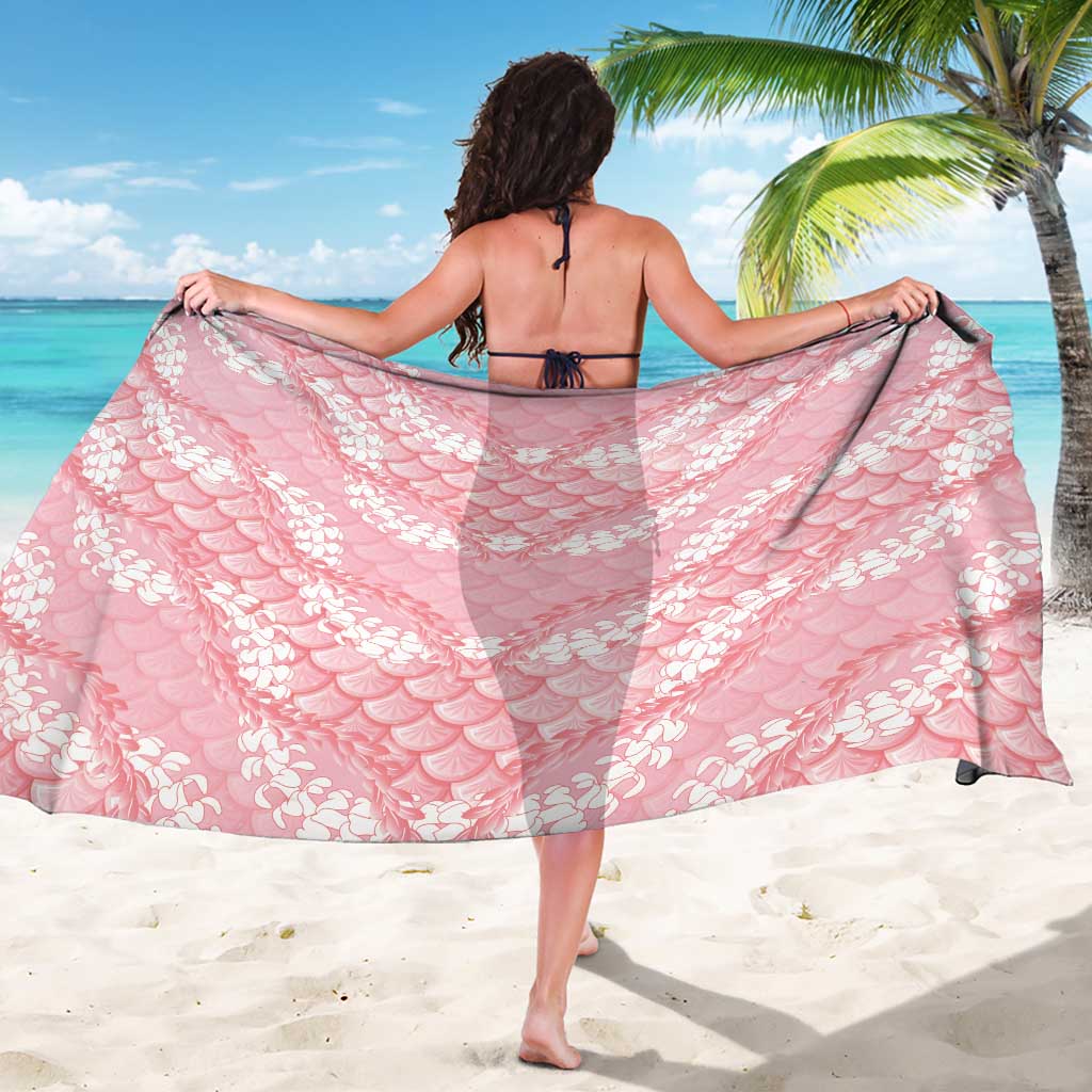 Soft Pink Mermaid Puakenikeni Maile Lei Sarong LT01 - Polynesian Pride