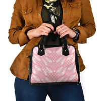 Soft Pink Mermaid Puakenikeni Maile Lei Shoulder Handbag LT01 - Polynesian Pride