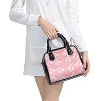 Soft Pink Mermaid Puakenikeni Maile Lei Shoulder Handbag LT01 - Polynesian Pride