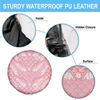 Soft Pink Mermaid Puakenikeni Maile Lei Spare Tire Cover LT01 - Polynesian Pride