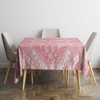 Soft Pink Mermaid Puakenikeni Maile Lei Tablecloth