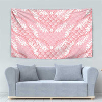 Soft Pink Mermaid Puakenikeni Maile Lei Tapestry LT01 - Polynesian Pride