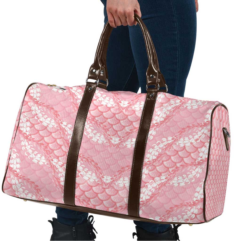 Soft Pink Mermaid Puakenikeni Maile Lei Travel Bag LT01 - Polynesian Pride