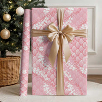 Soft Pink Mermaid Puakenikeni Maile Lei Wrapping Paper LT01 - Polynesian Pride