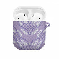 Lilac Mermaid Puakenikeni Maile Lei AirPods Case LT01 Purple - Polynesian Pride