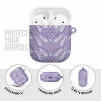 Lilac Mermaid Puakenikeni Maile Lei AirPods Case LT01 - Polynesian Pride