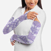 Lilac Mermaid Puakenikeni Maile Lei Arm Sleeves LT01 - Polynesian Pride
