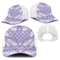 Lilac Mermaid Puakenikeni Maile Lei Baseball Net Cap LT01 - Polynesian Pride