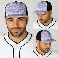 Lilac Mermaid Puakenikeni Maile Lei Baseball Net Cap LT01 - Polynesian Pride