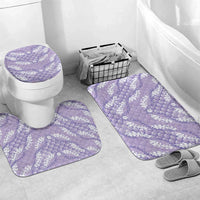 Lilac Mermaid Puakenikeni Maile Lei Bathroom Set LT01 Mat Set Only (3 pcs) One Size Purple - Polynesian Pride
