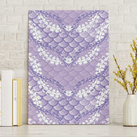 Lilac Mermaid Puakenikeni Maile Lei Canvas Wall Art