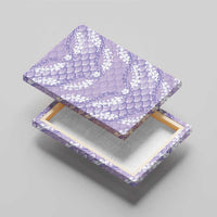 Lilac Mermaid Puakenikeni Maile Lei Canvas Wall Art