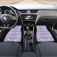 Lilac Mermaid Puakenikeni Maile Lei Car Mats LT01 Set 2pcs - Front Purple - Polynesian Pride