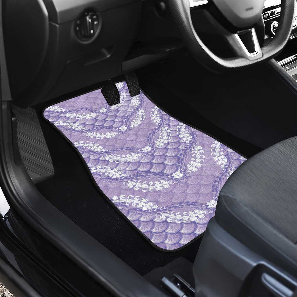 Lilac Mermaid Puakenikeni Maile Lei Car Mats LT01 - Polynesian Pride