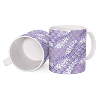 Lilac Mermaid Puakenikeni Maile Lei Ceramic Mug LT01 - Polynesian Pride