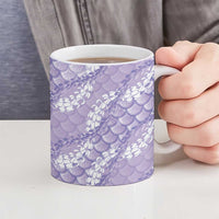 Lilac Mermaid Puakenikeni Maile Lei Ceramic Mug LT01 - Polynesian Pride