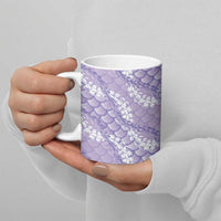 Lilac Mermaid Puakenikeni Maile Lei Ceramic Mug LT01 - Polynesian Pride