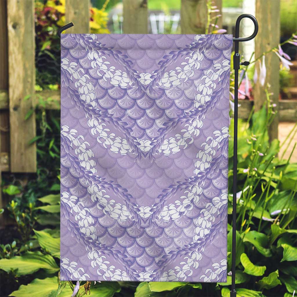 Lilac Mermaid Puakenikeni Maile Lei Garden Flag LT01 Garden Flag Purple - Polynesian Pride