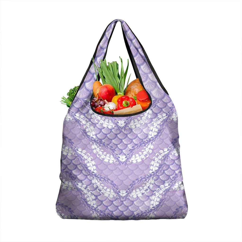 Lilac Mermaid Puakenikeni Maile Lei Grocery Bag LT01 1-pack One Size Purple - Polynesian Pride